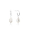 Ania Haie Pearl Mini Hoop Earrings Silver